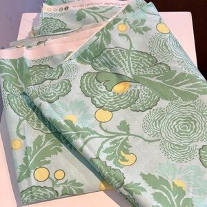 Midwest Modern 2 Fresh Poppies Sky Green Amy Butler for Rowan Fabrics 44”x 76”